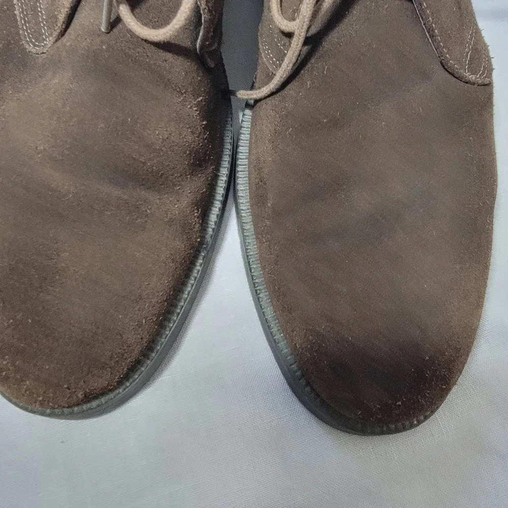 Imac Mens Brown Suede Leather Desert Chukka Boots Made In Italy Size 44 10.5‎